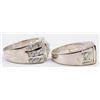 Image 2 : (2) MENS DRESS STERLING BLING RINGS