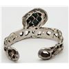 Image 3 : HANDMADE STERLING CUFF WITH LARGE MALACHITE
