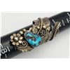 Image 4 : UNIQUE SOUTHWESTERN STERLING RING TURQUOISE