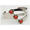 Image 1 : HENCHO EN MEXICO STERLING CUFF WITH RED