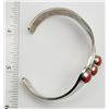Image 6 : HENCHO EN MEXICO STERLING CUFF WITH RED
