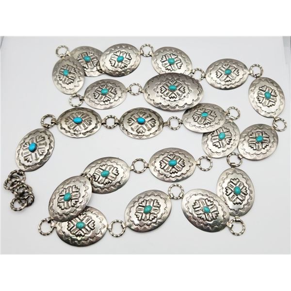 WS SOUTHWESTERN STERLING CONCHO BELT