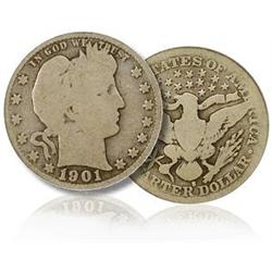 Lot of 10 Barber Quarter Dollars- Random Date-