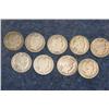 Image 1 : Lot of 10 Barber Half Dollars- Random Dates