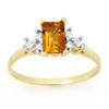 Image 1 : Genuine 1.14 ctw Citrine & Diamond Ring 10K Yellow Gold