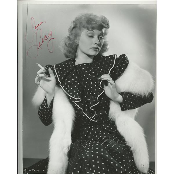 Lucille Ball signed photo