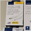 Image 2 : LOT OF AS NEW ANDROID TYPE C CHARGE CORDS AND WALL CHARGER