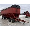 Image 2 : HOPPER BOTTOM GRAIN TRAILER W/ JOE-DOG - APPROX 28 FOOT