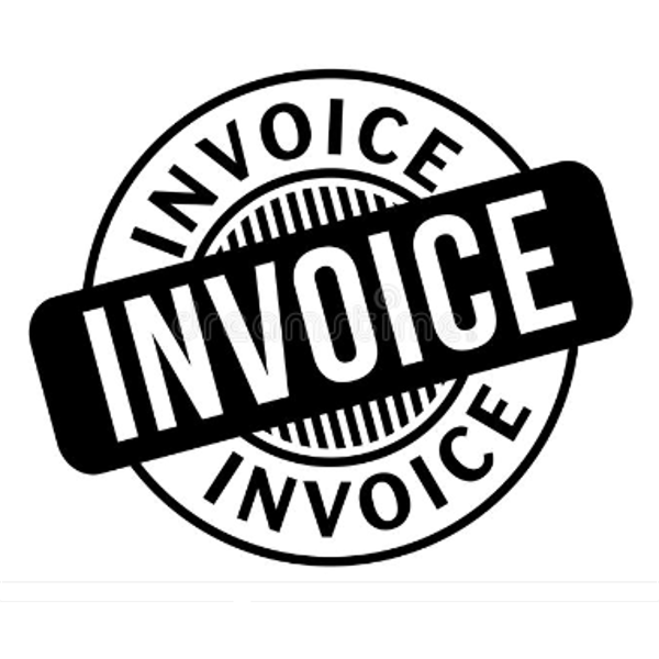 INVOICES ARE SENT OUT AT THE COMPLETION OF THE SALE.