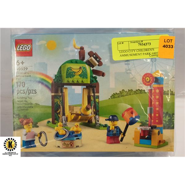 LEGO CITY CHILDREN'S AMMUSEMENT PARK #40529 SET