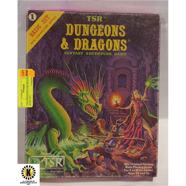 TSR DUNGEONS AND DRAGONS BASIC SET