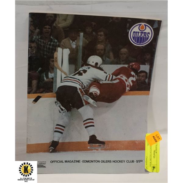 1979 EDMONTON OILERS WHA OFFICIAL