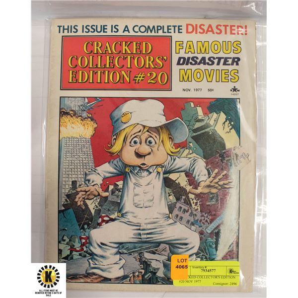 CRACKED COLLECTOR'S EDITION #20 NOV 1977