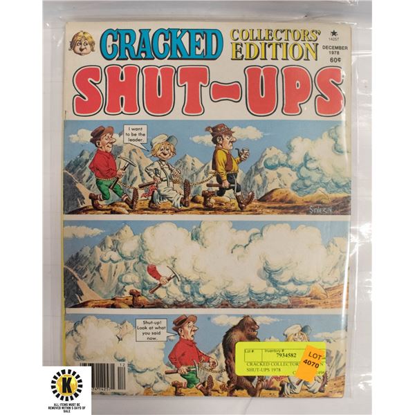 CRACKED COLLECTOR'S EDITION SHUT-UPS 1978