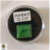 Image 1 : 12.5 CT GENUINE EMERALD GEMSTONE