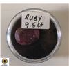 Image 1 : 9.5 CT GENUINE RUBY GEMSTONE