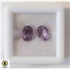 Image 1 : 2 GENUINE NATURAL AMETHYST GEMSTONES