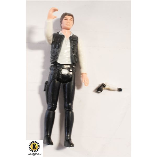 STAR WARS 1977 HAN SOLO W/BLASTER