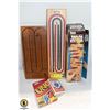 Image 1 : JENGA WITH UNO AND 2 CRIBBAGE BOARDS