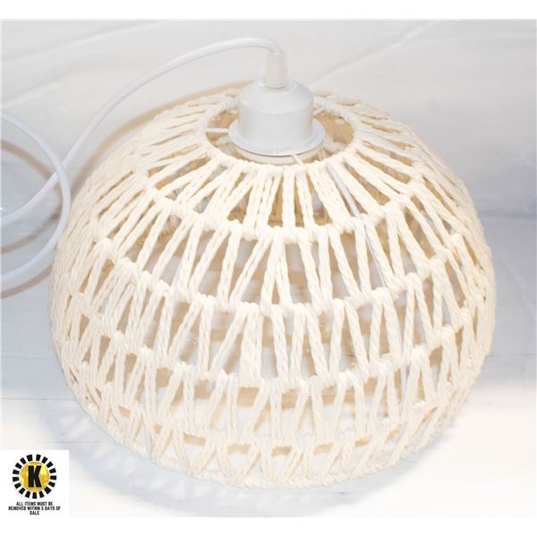 WICKER PENDANT VINTAGE CEILING HANGING