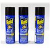Image 1 : LOT OF 3 RAID FLYING INSECT BUG SPRAY