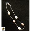Image 1 : BZ0160-55 SILVER FRESH WATER PEARL 7.5" BRACELET