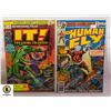 Image 1 : 25 CENT + 35 CENT COMICS THE HUMAN FLY &