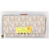Image 1 : MICHAEL KORS AUTHENTIC TRI-FOLD LEATHER WALLET