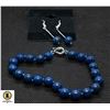 #210-NATURAL BLUE LAPIZ LAZULI EARINGS,BRACELET