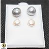 Image 1 : #37-NATURAL AKOYA PEARL STUD EARRINGS