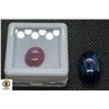Image 1 : #78-NATURAL SAPPHIRE 19.59CT & RUBY 5.45CT