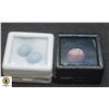 Image 1 : #156-NATURAL BLUE OPAL 4.65CT & HEATED RUBY 8.85CT