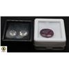 Image 1 : #146-NATURAL 2.0CT CITRINE & RED RUBY 7.80CT