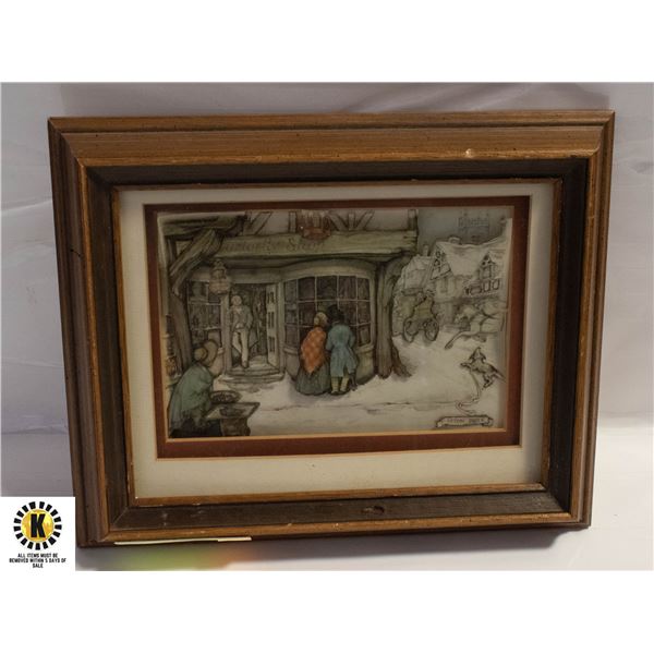 VINTAGE ANTON PIECK 3D SHADOW BOX ART WITH