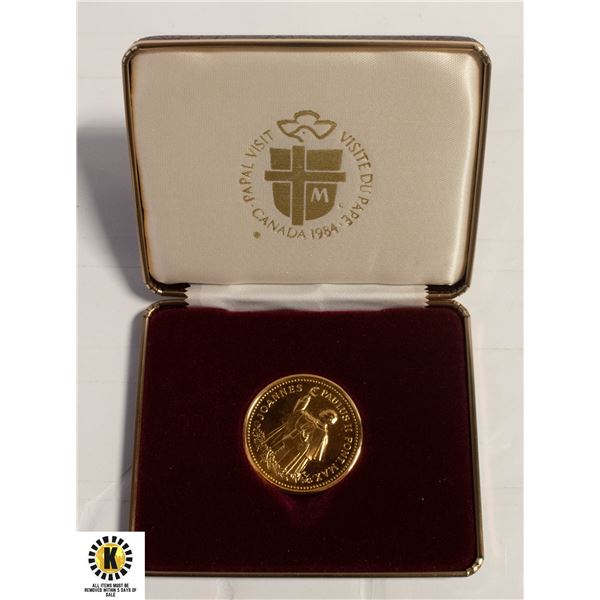 1984 OFFICIAL MEDAL OF THE CANADIAN PAPAL