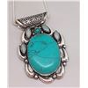 Image 1 : SHOWSTOPPER LARGE OVAL TURQUOISE