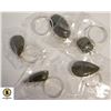 Image 1 : 5 LABRADORITE 925 SILVER PLATED KEY CHAINS