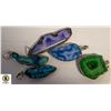 Image 1 : 5 AGATE GEMSTONE 925 SILVER PLATED