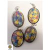 Image 1 : 4 YELLOW MOSAIC JASPER 925