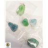Image 1 : 5 AGATE GEMSTONE 925 SILVER PLATED
