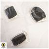 Image 1 : 3 BLACK NATURAL TOURMALINE 925
