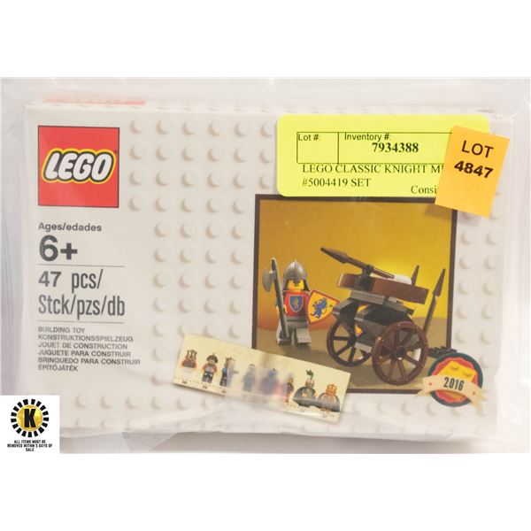 LEGO CLASSIC KNIGHT MINIFIGURE #5004419 SET