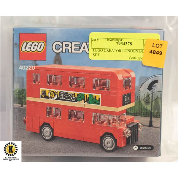 LEGO CREATOR LONDON BUS #40220 SET