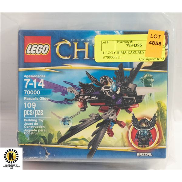 LEGO CHIMA RAZCALS GLIDER #70000 SET