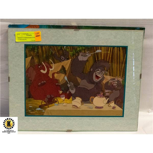 DISNEY COMMEMORATIVE FRAMED LITHOGRAPH