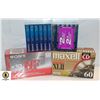 Image 1 : FLAT OF NEW CASSETTE TAPES 32 QTY