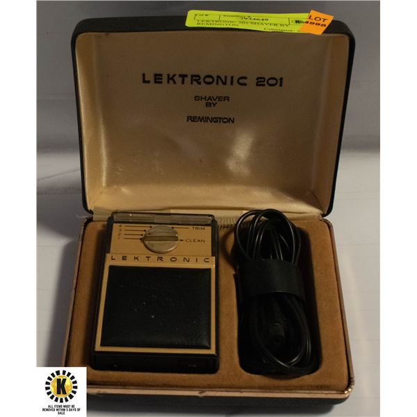 LEKTRONIC 201 SHAVER BY REMINGTON