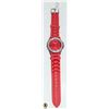 Image 1 : LADIES RED GENEVA WATCH OLD STOCK (WILL