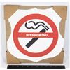 Image 1 : NEW BURLAP N0 SMOKING SIGN