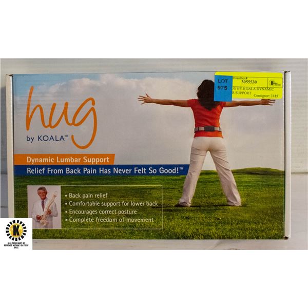 NEW HUG BY KOALA DYNAMIC LUMBAR SUPPORT